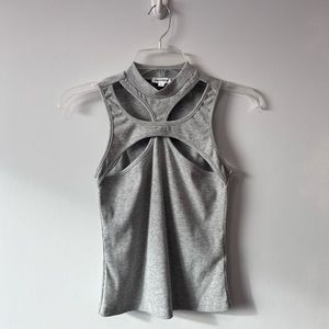 Grey superdown top NEVER WORN!